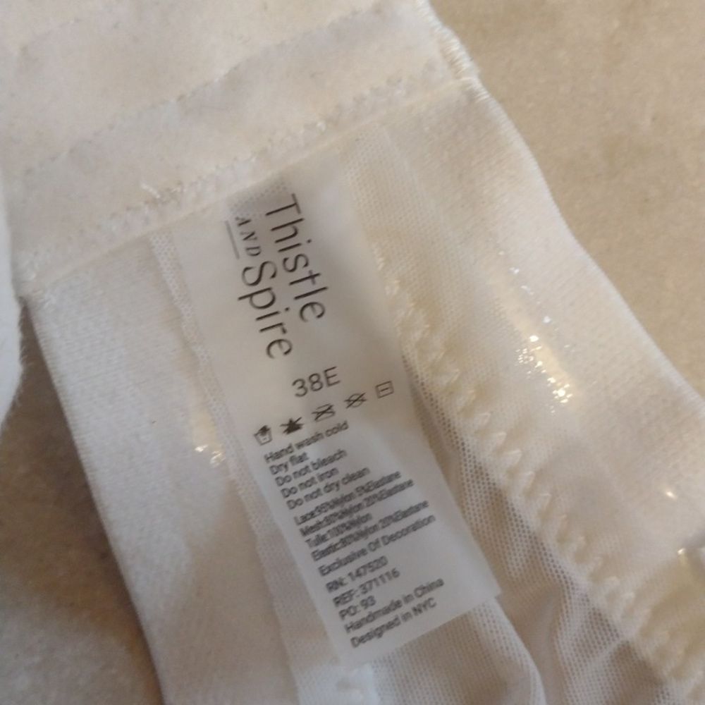 *FinalPrice* NWT Thistle and Spire Mirage Strap Optional Bustier Ivory White 38E - Picture 6 of 9